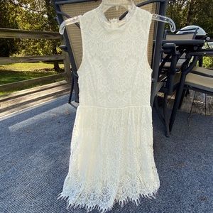 Off white Lacy Juniors Dress
